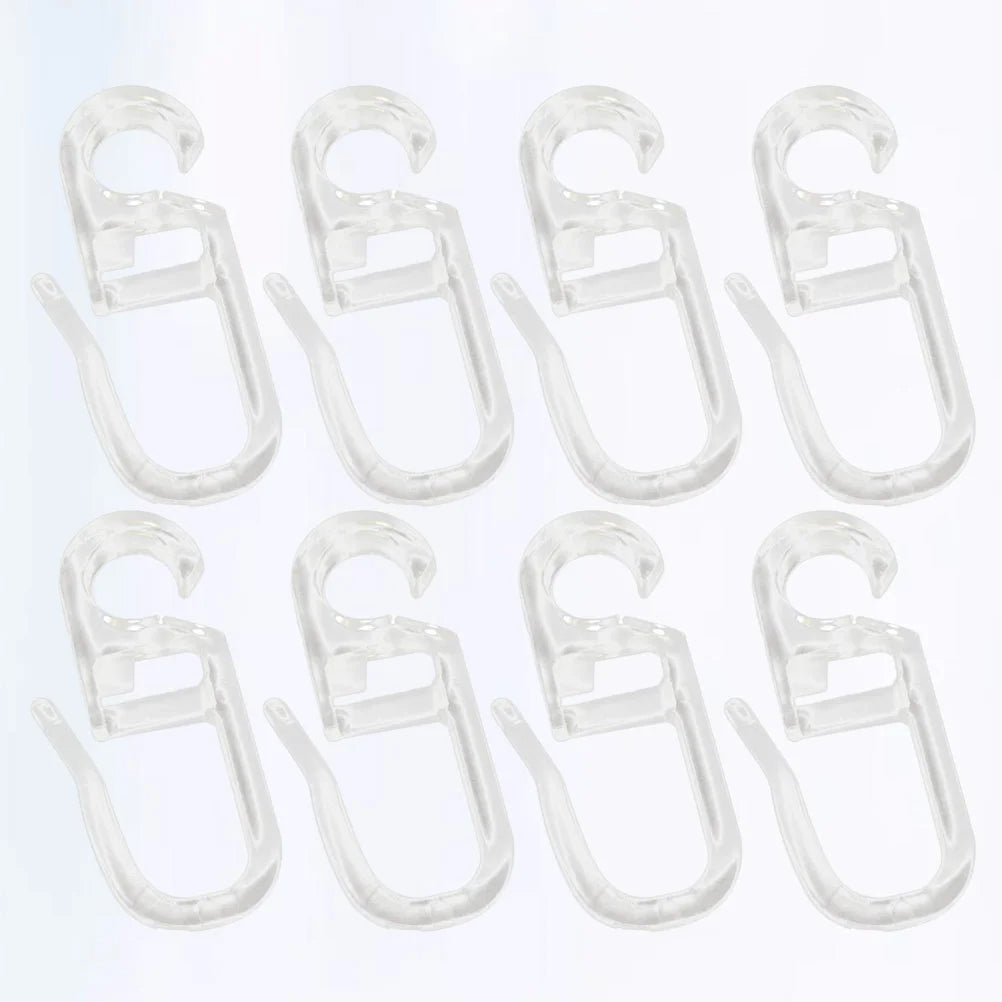 Lot de Cinquante Crochets pour Rideau en Plastique