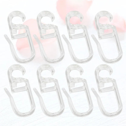 Lot de Cinquante Crochets pour Rideau en Plastique