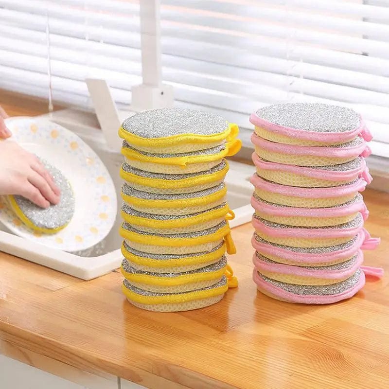 Lot de 3 Eponges de Nettoyage Double Face - Eco-Friendly