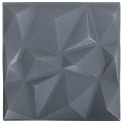 Panneau Mural Gris de Style Diamant