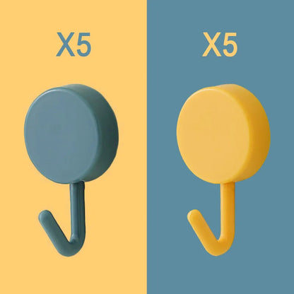 Lot de Dix Crochets Muraux Adhésifs et Décoratifs