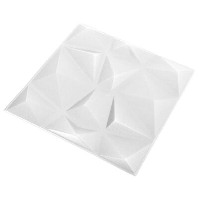 Panneau Mural Blanc de Style Diamant
