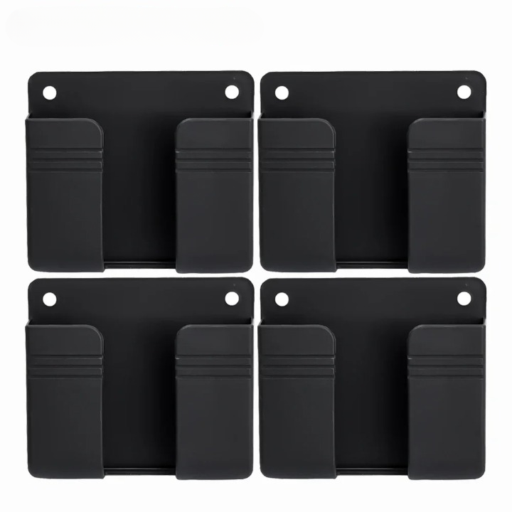 Lot de Quatre Fixations Murales Style Boite de Rangement