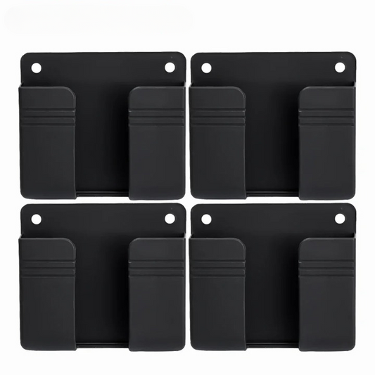 Lot de Quatre Fixations Murales Style Boite de Rangement