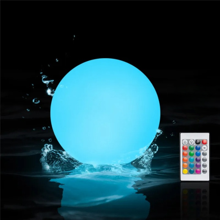 Lot de Six Boules Lumineuses Extérieur à Luminosité Variable avec Télécommande