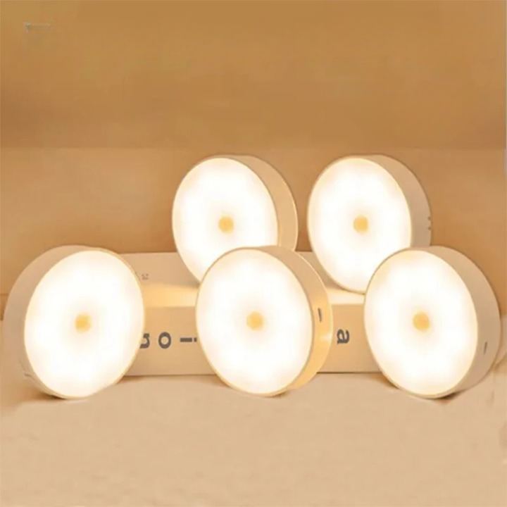 Lot de Six Lampes à Détecteur de Mouvement Murales et Magnétiques
