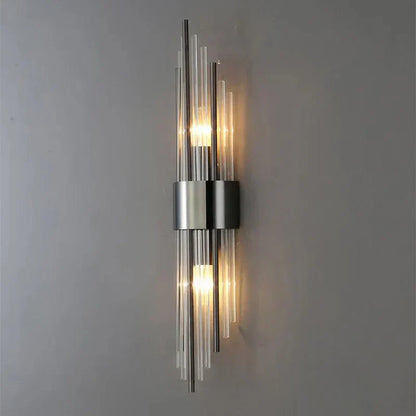 CrystalDazzle | Applique murale en cristal innovante avec une touche dorée