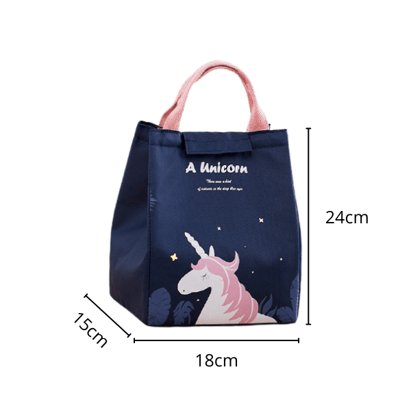 Lunch Bag Bleu Licorne