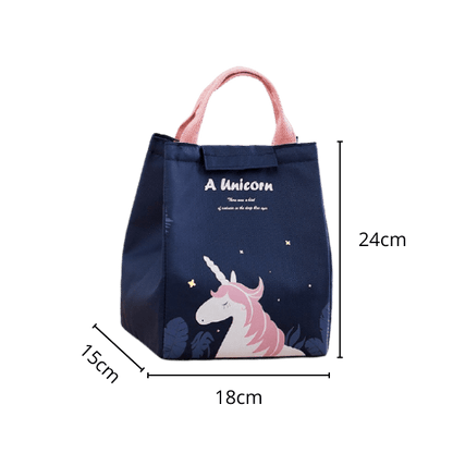 Lunch Bag Bleu Licorne