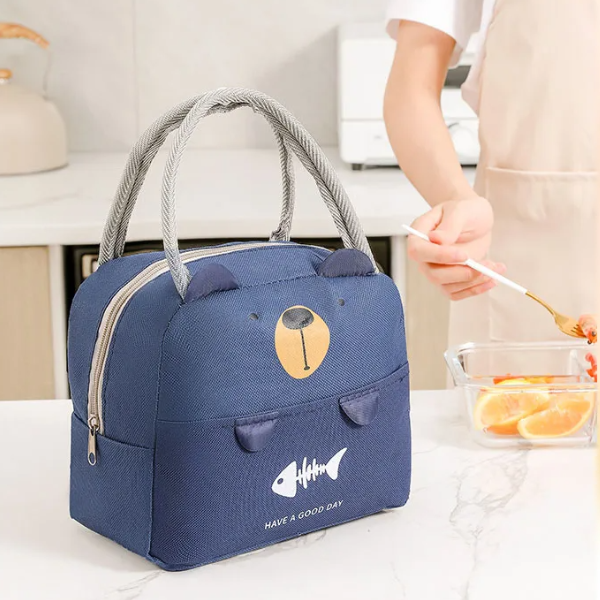 Lunch Bag Enfant Ours Bleu