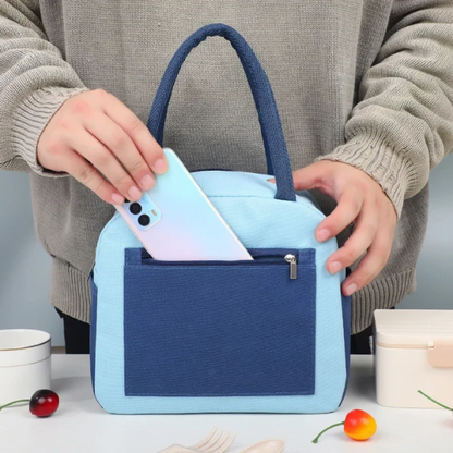 Lunch Bag Isotherme Bleu Ciel Compartimenté
