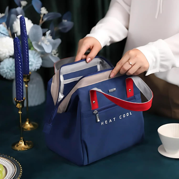 Lunch Bag Isotherme Bleu Chic
