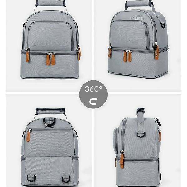 Lunch Bag Isotherme Gris Classique
