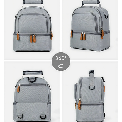 Lunch Bag Isotherme Gris Classique