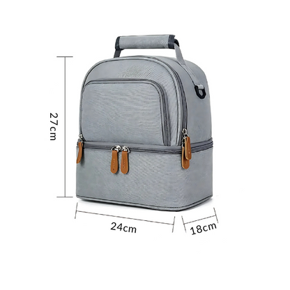 Lunch Bag Isotherme Gris Classique