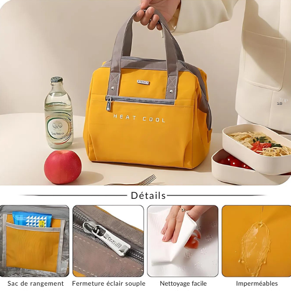 Lunch Bag Isotherme Jaune Chic