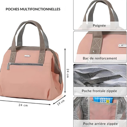 Lunch Bag Isotherme Rose Chic