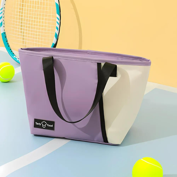 Lunch Bag Isotherme Violet à Main