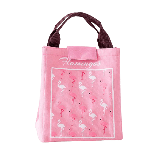 Lunch Bag Rose Flamingos
