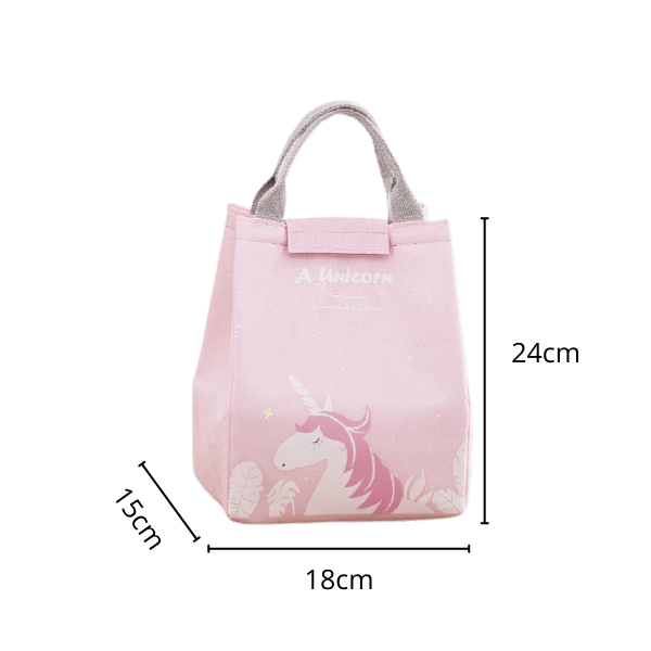 Lunch Bag Rose Licorne