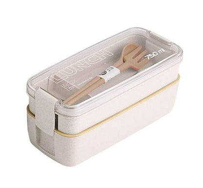 Lunch Box Beige - 2 étages