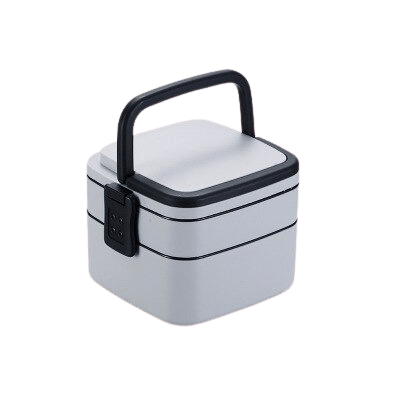 Lunch Box Bento Carré Gris