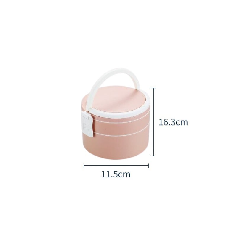 Lunch Box Bento Rond Rose