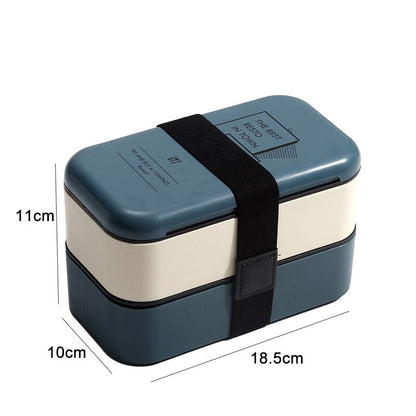 Lunch Box Bleue et Blanche