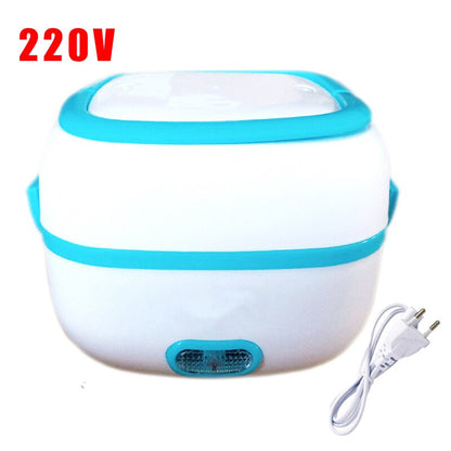 Lunch Box Chauffante Carrée Bleue