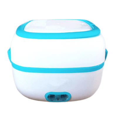 Lunch Box Chauffante Carrée Bleue