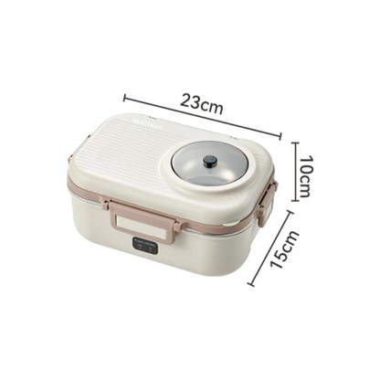 Lunch Box Chauffante Compartimentée Blanche