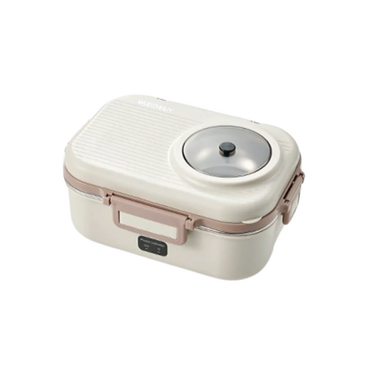 Lunch Box Chauffante Compartimentée Blanche