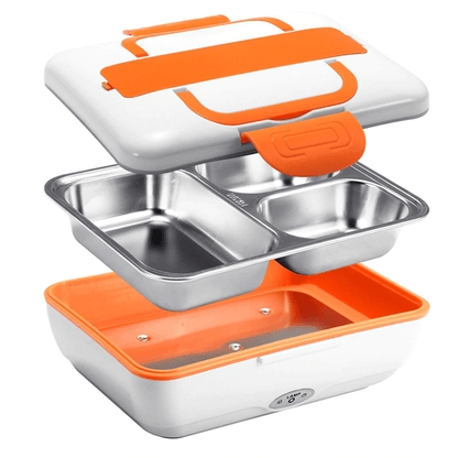 Lunch Box Chauffante Orange (Voiture/Maison)