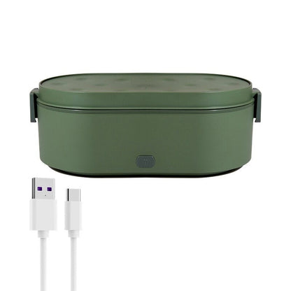 lunch box chauffante usb verte