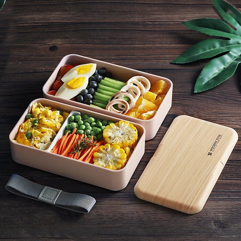 Lunch Box Chic Bois Beige