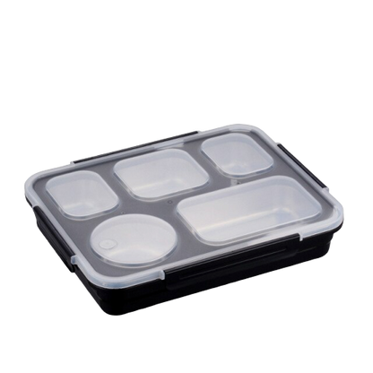 lunch box isotherme cinq compartiments noir