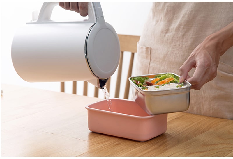 Lunch Box Étanche Inox Rose