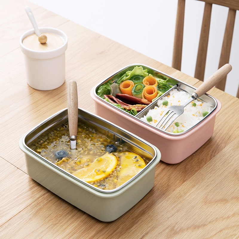 Lunch Box Étanche Inox Rose