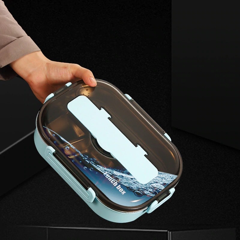 Lunch Box Inox Bleu