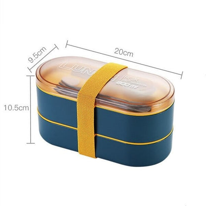 Lunch Box Ovale Bleue