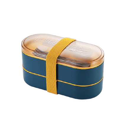 Lunch Box Ovale Bleue