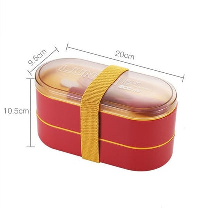 Lunch Box Ovale Rouge