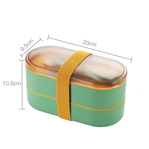 Lunch Box Ovale Verte