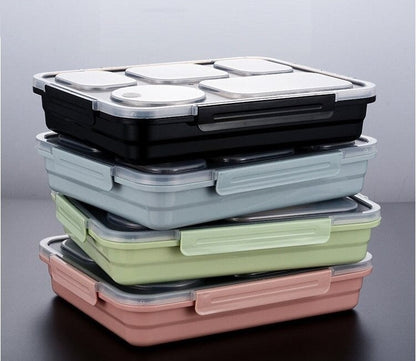 Lunch Box Compartimentée Inox Verte