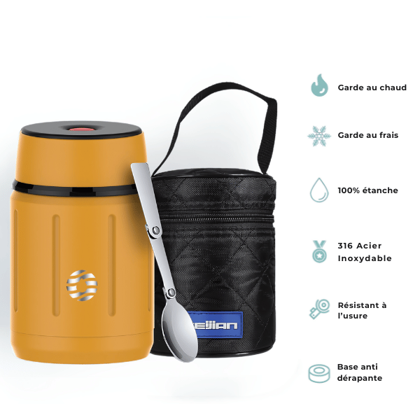 Lunch Box Isotherme Jaune