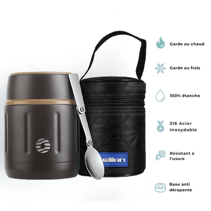 Lunch Box Isotherme Marron