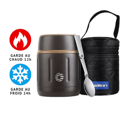 Lunch Box Isotherme Marron
