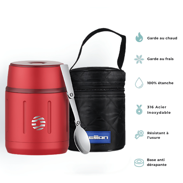 Lunch Box Isotherme Rouge