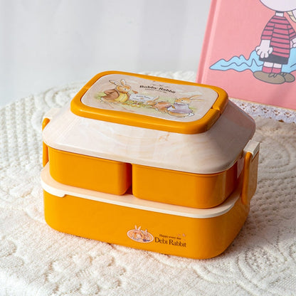 Lunch Box Jaune Enfants Lapin