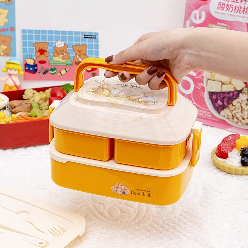 Lunch Box Jaune Enfants Lapin
